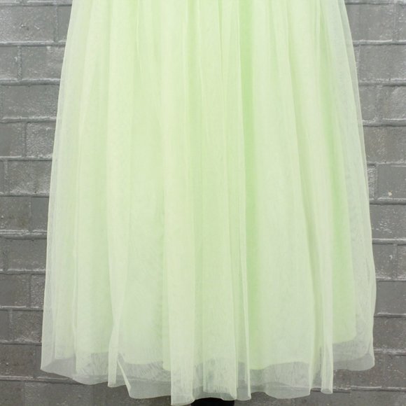 Anthro BHLDN Lena Tulle Skirt Pistachio - Picture 5 of 15